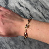 Vintage 10k Yellow & Rose Gold 1.8cttw Aquamarine Botanical Link Bracelet - Video showing the piece