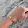 Vintage 14k Yellow Gold XO Star Detail Link Bracelet - Video showing the piece