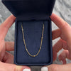 Vintage Italian 18k Yellow & White Gold Dual Tone Satellite Chain Necklace - Video showing the piece