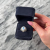 Vintage 14k White Gold 2.6ct Moonstone 1.98cttw Diamond Fabulous Flowing Domed Cocktail Ring - Video showing the piece