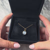 Vintage Small 14k Yellow Gold 3.53ct Moonstone Glowing Cabochon Pendant - Video showing the piece