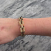 Vintage 14k Yellow Gold Sculptural Tubular Link Bracelet - Video showing the piece