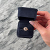 Vintage 14k Rose Gold 1.84ct Morganite Diamond Gleaming Rectangular Cushion Halo Ring - Video showing the piece