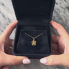 Vintage 14k Yellow Gold U.S. Navy Crest Sweetheart Charm / Pendant