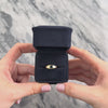 Vintage Italian 18k Yellow Gold Blue Sapphire Diamond Chic Dazzling Channel Ring - Video showing the piece