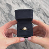 Vintage 14k Yellow Gold Pearl Luminous Crown-Set Ring - Video showing the piece