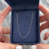 Vintage Italian 18k White Gold Delicate Everyday Cable 1mm Adjustable Chain - Video showing the piece