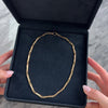 Antique Victorian Austro-Hungarian 14k Rosy Yellow Gold Watch Chain Necklace 17.25