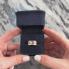 Vintage 14k Yellow Gold .71cttw Ruby Diamond Wide Gleaming Floral Trio Band Ring - Video showing the piece