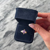 Vintage 14k Yellow Gold 1.49ct Amethyst Diamond Starry Fancy-Cut Ribbed Ring - Video showing the piece