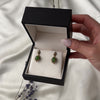 Vintage 14k Yellow Gold Jade Nephrite Dangle Earrings - Video showing the piece