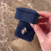 Vintage 10k Yellow Gold Ruby Diamond Leaf Bypass Ring - Video showing the piece