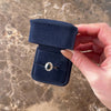 Vintage 14k Yellow Gold 1.78ct Blue Sapphire Diamond Elegant Sparkling Halo Ring - Video showing the piece