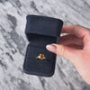 Vintage 14k Yellow Gold 1.5ct Citrine Diamond Sparkling Ring  - Video showing the piece