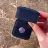 Vintage 14k White Gold 1.28cttw Amethyst Vibrant Purple Bombé Cocktail Ring - Video showing the piece