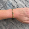 Vintage 14k Yellow Gold 4.0cttw Green Tourmaline Superb Floral Lattice Link Bracelet - Video showing the piece