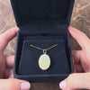 Vintage 14k Yellow Gold 10.32ct Opal Mesmerizing Iridescent Oval Pendant