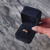 Antique Victorian 14k Rosy Yellow Gold Old Mine Cut Diamond Belcher Set Ring - Video showing the piece