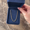 Vintage Italian 14k Yellow Gold 2mm Gleaming Dimensional Wheat Chain - Video showing the piece