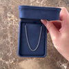 Estate Platinum 2mm Sleek Simple Cable Chain - Video showing the piece