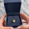 Vintage Tiffany & Co. Italian 18k Yellow Gold Elegant Heart Locket Pendant