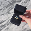 Vintage 14k Yellow Gold 5.4ct Blue Topaz Solitaire Leafy Shoulder Ring - Video showing the piece