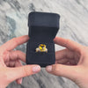 Vintage Large 14k Yellow & White Gold 8.37ct Citrine Diamond Checkerboard Cushion Cocktail Ring - Video showing the piece