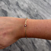 Vintage 14k Yellow Gold Ruby Diamond Bright Floriform Halo Bangle Bracelet - Video showing the piece