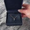 Vintage 14k Yellow Gold 1.48ct London Blue Topaz Diamond Pendant - Video showing the piece