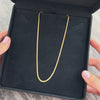 Estate 14k Yellow Gold 2.5mm Intricate Flat Chain - Video showing the piece