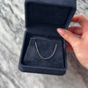 Vintage Italian Platinum 1.4mm Flashing Flat Cable Chain - Video showing the piece