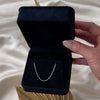 Vintage Italian 14k White Gold Wheat Chain Necklace - Video showing the piece