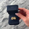 Vintage Heavy 14k Yellow & White Gold Diamond Fantastic Figural Snake And Dragon Initial Signet Ring - Video showing the piece