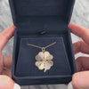 Vintage Large 14k Yellow Gold Engine-Turned Lucky Clover Charm / Pendant - Video showing the piece