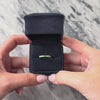 Vintage 10k Yellow Gold Emerald Bright Round Line Band Ring - Video showing the piece