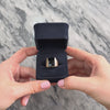 Vintage Heavy 14k Yellow Gold 3.53ct Onyx Diagonal Ribbed Rectangle Ring - Video showing the piece
