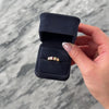 Vintage 14k Yellow Gold Ruby Diamond Chic Dual-Cut Channel Band Ring - Video showing the piece