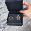 Vintage 14k Rose Gold .424cttw Diamond Fringed Dangle Fan Screw-Back Earrings - Video showing the piece