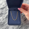 Estate Italian 14k Yellow Gold 1.5mm Sleek Wheat Chain - Video showing the piece