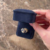 Vintage 14k Yellow Gold 1.66cttw Blue Sapphire Diamond Brutalist Snaking Pear Duo Ring - Video showing the piece