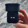 Vintage 14k Yellow Gold 1.23ct Garnet Diamond Fabulous Ribbed Shoulder East-West Setting Ring - Video showing the piece