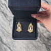 Antique Victorian 14k Yellow Gold Carnelian Wonderful Decorated Cameo Earrings - Video showing the piece