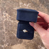 Vintage 14k Yellow Gold Sky Blue Topaz Diamond Sweeping Flower Bypass Ring -  Video showing the piece