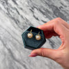 Vintage 14k Yellow Gold Pearl Luminous Button Lever Back Earrings - Video showing the piece