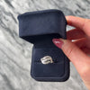 Vintage 14k White Gold Diamond Fabulous Bypass Triple Wave Ring - Video showing the piece