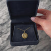 Vintage 14k Yellow Gold Our Guardian Angel Protect Us Charm / Pendant - Video showing the piece