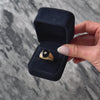 Vintage Heavy 10k Yellow Gold 1.69ct Onyx Diamond Brushed Signet Ring - Video showing the piece