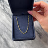 Vintage 18k Yellow Gold 2.7mm Twisted Bar Link Chain - Video showing the piece