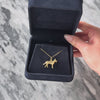 Vintage Heavy 14k Yellow Gold Figural German Shepherd Charm / Pendant - Video showing the piece