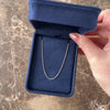 Vintage 14k White Gold 1.1mm Simple Wheat Chain - Video showing the piece